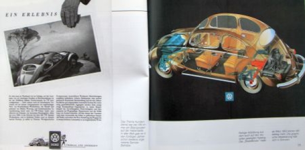 Zeichner "VW Käfer und New Beetle seit 1938" Volkswagen-History 1999 (6991)
